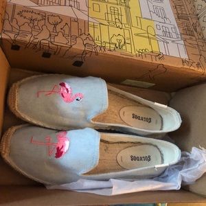 Soludos Flamingo Espadrille slip ons